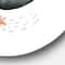 Designart - Little Penguin Flying Stars and Planets II - Farmhouse Metal Circle Wall Art